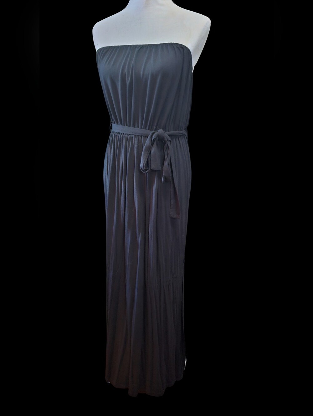 Foxblood Signature Darcie Strapless Maxi Dress with Waist Tie Size Large